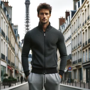 Homme en survêtements