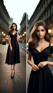 Femme en robe